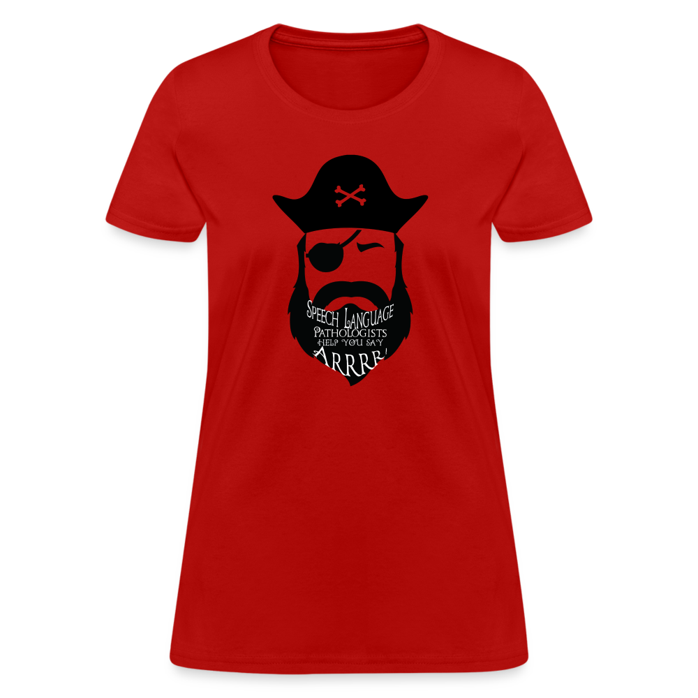 “Pirate-Speech Therapist-Arrr”-Women's T-Shirt - red