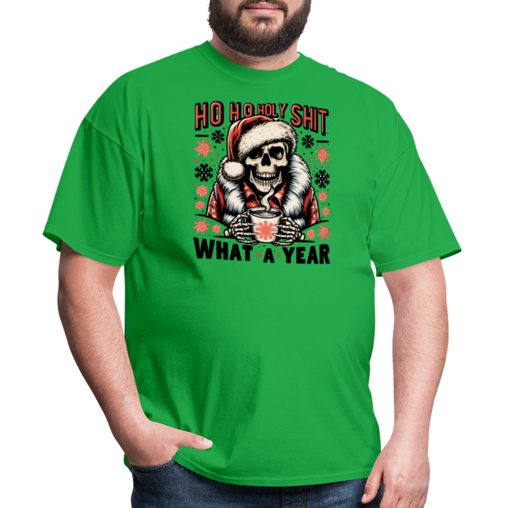 “Ho ho holy shit-What a year”-Unisex Classic T-Shirt - bright green