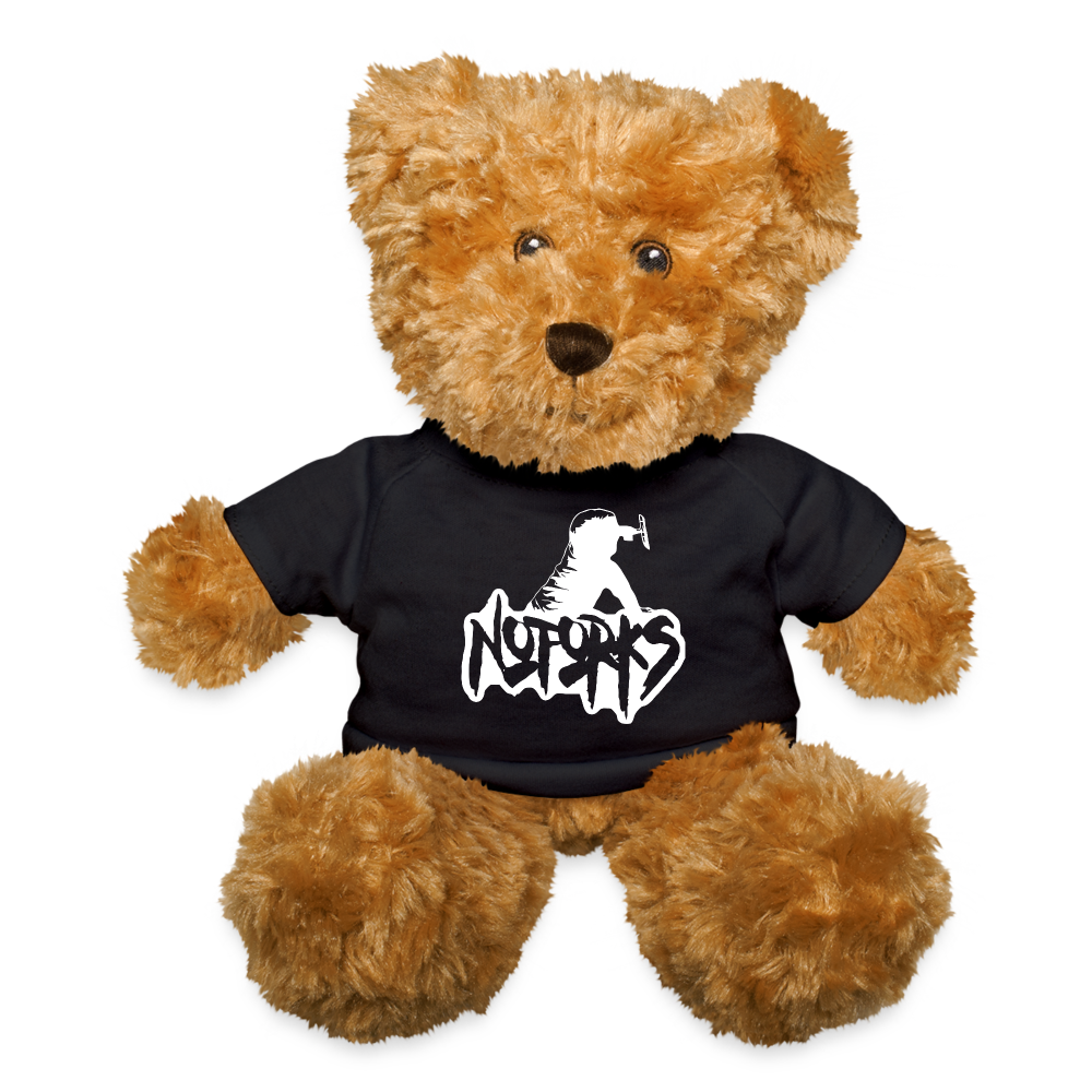 Punk & Plush – No Forks Teddy Bear - black