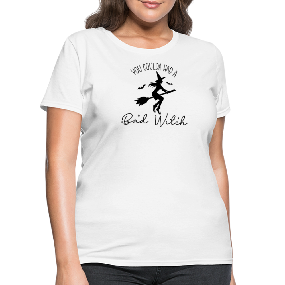 “You Coulda Had a Bad Witch”-Women's T-Shirt - white